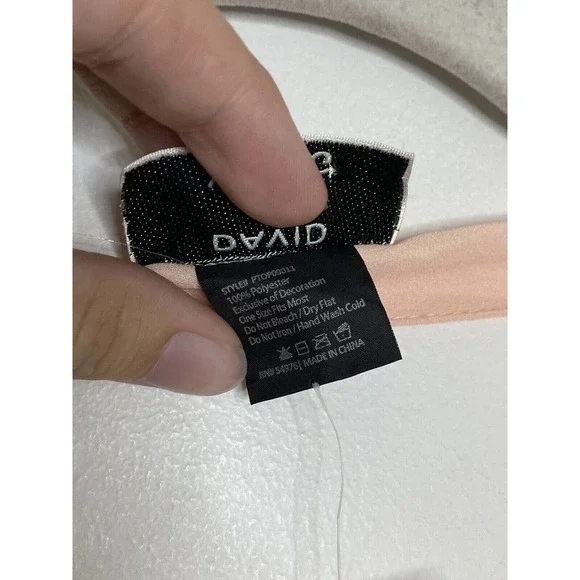 DAVID AND YOUNG Light Pink Chiffon Tassel Boho Cover Up Dress One Size New - Picture 5 of 7